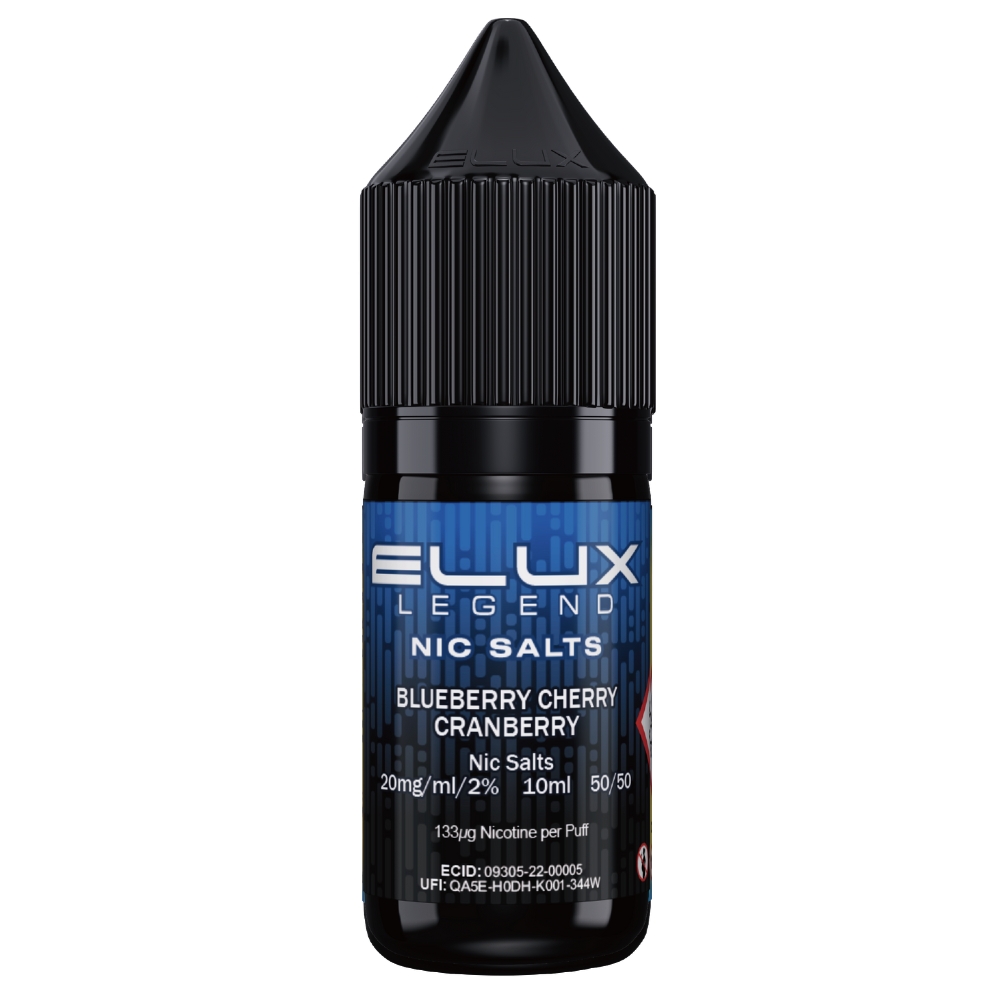Elux Legend Blueberry Cherry Cranberry 20mg Nic Salts